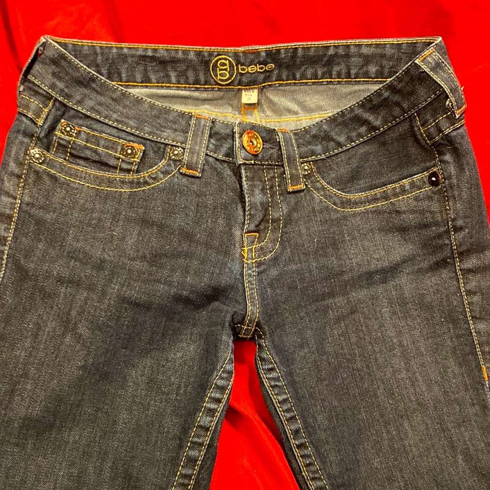Bebe wide leg bell-bottom jeans
